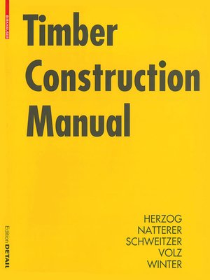 cover image of Timber Construction Manual